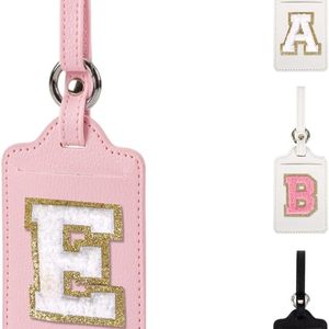 Etiquetas de Equipaje de Cuero PU de Alta Calidad, Elegantes y Modernas, con Solapa de Privacidad y Etiqueta para Nombre, para Uso en Viajes - Product Image 1