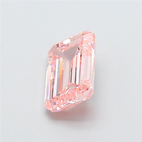 Diamante Rosa Cultivado en Laboratorio, Corte Esmeralda, 1 Ct, VVS2, Color Rosa Fantasía, Diamante Suelto