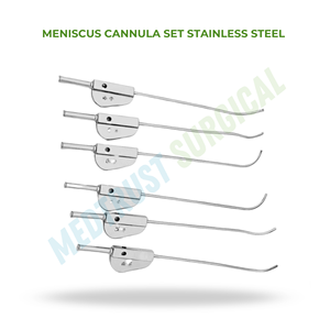 Ensemble de canules pour ménisque en acier inoxydable, instrument chirurgical d'arthroscopie pour usage orthopédique - Product Image 2