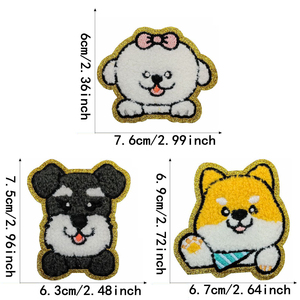Patch thermocollant en chenille motif chien mignon - Product Image 3