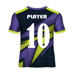 ชุดฝึกฟุตบอลยูนิเซ็กส์ชุดเสื้อเจอร์ซีย์แบบซับลิเมชันสำหรับเยาวชนชุดฟุตบอลแบบใส่ได้ทั้งหญิงและชาย - Product Image 4