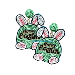 "Gemas de jardín: pendientes de bordado de flores ecológicas" "Flores vibrantes: pendientes de bordado coloridos hechos a mano" - Product Image 1