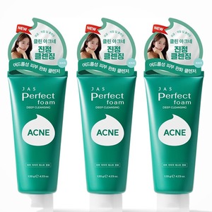 โฟมล้างหน้าเกาหลี K-Beauty Jyas Perfect Cleansing Foam White Collagen Acne Cleansing Foam ผลิตในเกาหลี - Product Image 3