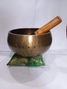 Bol chantant en laiton martelé à la main, bol de méditation tibétain pour la guérison, fournisseur - Product Image 2
