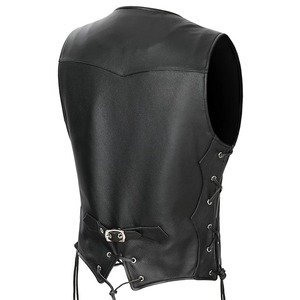 เสื้อกั๊กหนังแท้สำหรับผู้ชาย, เสื้อกั๊กขี่มอเตอร์ไซค์แนวยุทธวิธีกันน้ำระบายอากาศได้ดีเสื้อกีฬา100% นักแข่ง - Product Image 4