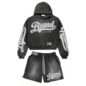 Conjuntos de Ropa Urbana con Capucha para Hombre, Personalizados, Casuales, de Invierno, Sólidos, de Secado Rápido, Transpirables y Ecológicos, de Forro Polar Grueso - Product Image 4