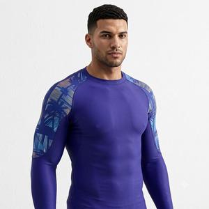 Camiseta de Protección Solar para Hombre, Personalizada con Logotipo, Anti-UV, Transpirable, de Secado Rápido, Longitud Regular, Azul, con Peso de Tela de 120g, UPF50, Venta al Por Mayor - Product Image 6