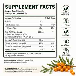 Complément Alimentaire en Capsules d'Argousier à Marque Blanche pour le Soutien Immunitaire, l'Éclat de la Peau, la Santé Digestive et la Protection Antioxydante - Product Image 4