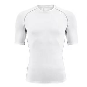 Camisetas de Protección Solar para Hombre, Hechas de Poliéster y Spandex, Color Azul, Sublimadas, Manga Corta, con Logotipo Personalizado, Servicio OEM - Product Image 3