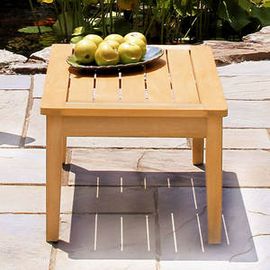 โต๊ะกลางไม้สักทำมือ ทนทาน เป็นมิตรกับสิ่งแวดล้อม สไตล์โมเดิร์นมินิมอล สำหรับวิลล่าร่วมสมัยและระเบียงโรงแรม - Product Image 3