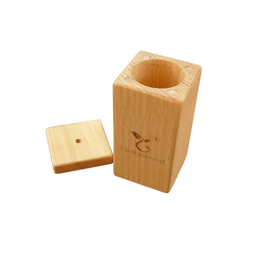 ทินห์ตุง ทินห์ที่วางเครื่องดื่มทรงสี่เหลี่ยมทำจากไม้พร้อมฝาปิด ป้องกันฝุ่น ดีไซน์เรียบง่ายสำหรับจัดเก็บในห้องนั่งเล่น - Product Image 2