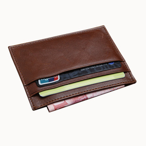 Wholesale Promotional Travel Genuine Leather Name Card <b>Case</b> for Gift - Product Image 2