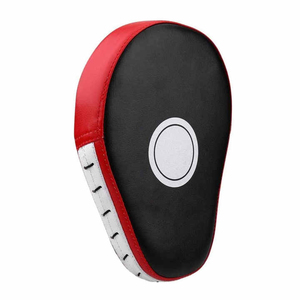 Professional All-Red Curved Boxing <b>Focus</b> Mitts - Durable Synthetic Leather Punching <b>Pads</b> for MMA & Muay Thai - High-Density - Product Image 4