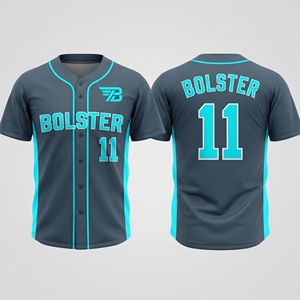 Camiseta de Béisbol y Sóftbol de Manga Corta con Estampado Sublimado Personalizado de Calidad de Bolster Industry - Product Image 2