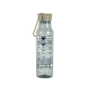 Botella de agua alta de plástico – Botella reutilizable sin BPA - Product Image 1