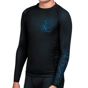 T-shirt de compression à manches longues personnalisé, protection UV, pour le surf, le MMA, le BJJ, le fitness, avec logo et options de design personnalisés - Product Image 1