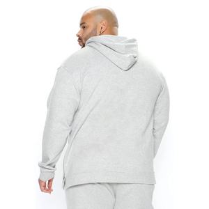 Conjuntos de chándales de invierno para hombre al por mayor con bolsillos de canguro para hombre Unisex 100% algodón polar Sudadera con capucha de gran tamaño conjuntos de 2 piezas - Product Image 6