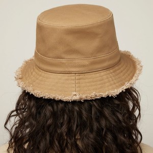 Sombrero de Lona Beige Estilo Nuevo con Bordes Deshilachados, Color Sólido, Unisex, Casual, para Primavera/Verano, 56-58CM, Sombrero de Mezclilla - Product Image 2