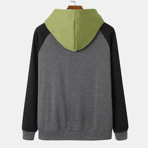เสื้อฮู้ดดี้ผ้าฟลีซคุณภาพสูง 100% ผ้าฝ้ายสำหรับผู้ชาย ปักโลโก้ตามสั่ง ฤดูใบไม้ผลิ แบบสวม มีกระเป๋า สีและดีไซน์ตามสั่ง - Product Image 2