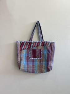 Handmade Vintage Reversible Kantha Tote <b>Bag</b> Shoulder Carry <b>Bag</b> <b>Boho</b> Quilted Shopping <b>Bag</b> - Product Image 5