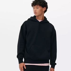 Conjunto Corto de Sudadera con Capucha y Pantalones de Algodón Arrugado Transpirable y Cortavientos de Talla Grande Personalizado para Invierno, con LOGO Personalizado, Estilo Urbano para Hombre - Product Image 4