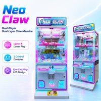 Neofuns Machine à griffes à monnayeur pour 2 joueurs, machine à prix d'arcade pour centre de jeux et FEC