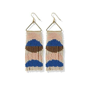 Pendientes de cuentas de semillas para mujer, nuevo color y diseño, flecos largos, accesorio de moda en tendencia de MD HANDICRAFTS - Product Image 1