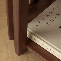 Vandana Nova Merino Bedside 50x35 cm en bois d'acacia Dragor