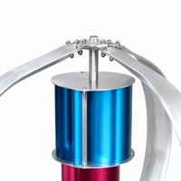 Éolienne à axe vertical de type Q 100W-500W, triphasée AC 12V/24V/48V, générateur à faible bruit pour éclairage domestique, éclairage public et surveillance routière