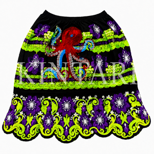 Custom Hawaiian Embroidered <b>Skirt</b> for Women Tropical Flower Design Casual Beachwear Summer <b>Skirt</b> OEM Bulk Wholesale Manufacturer - Product Image 6