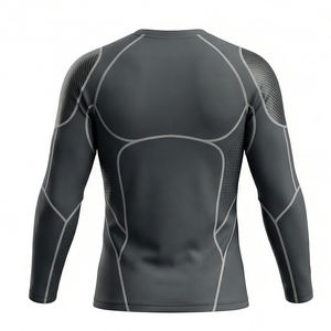 Conjunto Deportivo de Compresión Táctica Negro para Hombre, Ropa de Entrenamiento y Running, Traje de Compresión Maluza - Product Image 2