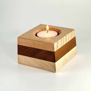 Wholesale Custom Handmade Wooden Tealight Candlestick Holder Rustic <b>Candle</b> Stand Table Centerpiece Home Wedding Restaurant Decor - Product Image 5