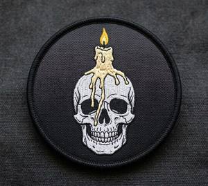 Parche Termoadhesivo de Murciélago Vampiro, Insignia Bordada a Máquina, Aplique de Luna Roja Gótica de Terror para Chaquetas de Motociclista, Ropa y Decoración DIY - Product Image 2