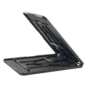 โต๊ะพับได้ขนาด 6 ฟุต แข็งแรงทนทาน พกพาสะดวก ใช้ได้ทั้งในบ้านและนอกบ้าน โต๊ะพลาสติกทรงสี่เหลี่ยมผืนผ้า พร้อมหูหิ้วในตัว พับครึ่งได้ โต๊ะอเนกประสงค์ - Product Image 2