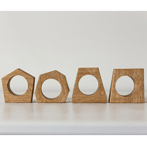 Anneaux de serviette ronds en bois écologiques faits à la main et personnalisés de luxe pour la décoration de mariage, anneaux de serviette abordables, directement de l'usine - Product Image 5