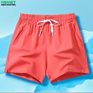 Pantalones Cortos Deportivos Casuales para Hombre NAIMAT, Negros, de Secado Rápido, Cintura Elástica, 100% Poliéster Tejido - Product Image 3