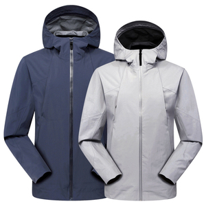 Veste coupe-vent softshell unisexe personnalisée OEM, haute qualité, réversible, à capuche, coupe-vent standard, tissu tricoté, écologique - Product Image 1