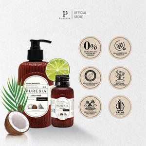 PURESIA Conditioner <b>Coconut</b> & Lime 400ml Repair Hydrating Care for Dry <b>Hair</b> Moisturizing Scalp Refreshing 2-IN-1 Lotion Formula - Product Image 2