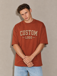 Fabricante de Camisetas de Algodón para Hombre, Personalizadas, Estilo Vintage, Lavado Ácido, Impresión DTG, Bordado, Bajo MOQ, Proveedor, 320g - Product Image 1