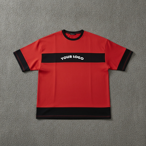 T-shirt surdimensionné personnalisé pour homme, streetwear, design à panneaux, coton, tee-shirt tendance - Product Image 4