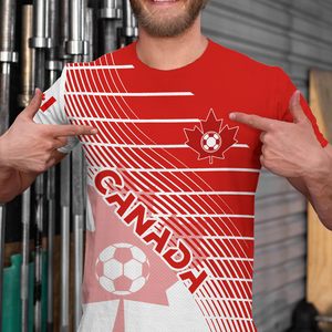 เสื้อฟุตบอลฝึกซ้อมแบบยูนิเซ็กซ์ พิมพ์ลายธงชาติ แขนสั้น คอกลม เสื้อยืดฟุตบอล ขายส่ง - Product Image 5