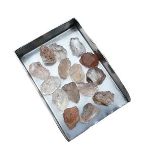 10ชิ้นธรรมชาติทองแดง Rutile ควอตซ์ดิบหลวมพลอยไม่ผ่านการบำบัดหยาบคุณภาพผมควอตซ์ขายส่ง - Product Image 1