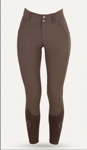 Pantalon d'équitation taille haute pour femme, extensible 4 directions, avec patchs en silicone aux genoux pour l'équitation. - Product Image 2