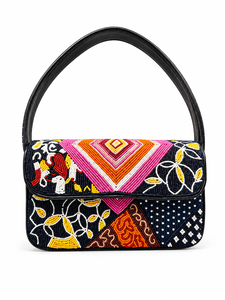 Bolso de Hombro de Lujo Hecho a Mano con Cuentas de Vidrio y Patchwork Abstracto, Bolso de Diseño para Mujer, Uso Diario, Personalizado OEM ODM - Product Image 1