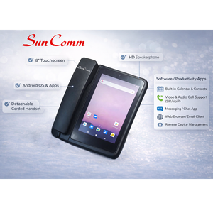 Teléfono de Escritorio LTE con Pantalla Táctil Premium SC-9080-4GT con Sistema Operativo Android y Llamadas VoLTE, Color Gris, 1 Año de Garantía - Product Image 1