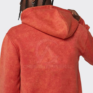 Ensemble décontracté tendance : survêtement délavé à l'acide, sweat à capuche et pantalon de jogging en coton confortable, tenue assortie - Product Image 6