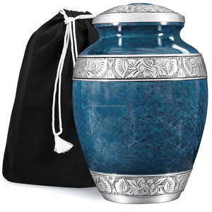 Handmade American Style Metal Cremation Urn Elegant Memorial <b>Ashes</b> Container for Adults and Beloved <b>Pets</b> Durable <b>Keepsake</b> - Product Image 6