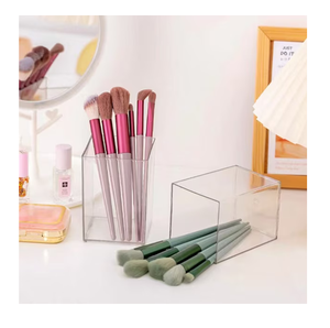 Porte-pinceaux et porte-crayons en acrylique pour bureau, rangement de fournitures de bureau à prix abordable - Product Image 3