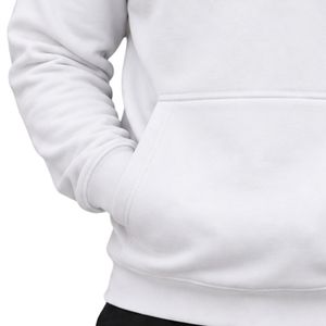 <b>Mens</b> <b>White</b> Pullover Hoodie Long Sleeve Casual <b>Sweatshirt</b> Custom Logo Streetwear Sportswear Top Shoukat Apparel Manufacturer - Product Image 2