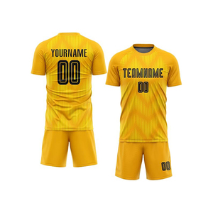 Conjunto de Uniforme de Fútbol Personalizado Sublimado para Hombre, Cuello Redondo/en V, Manga Corta, Secado Rápido, Antibacteriano, Protección UV, Transpirable, Deportivo - Product Image 1